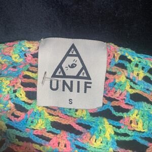 UNIF BOHO MULTI COLOR CROCHET FESTIVAL TOP S